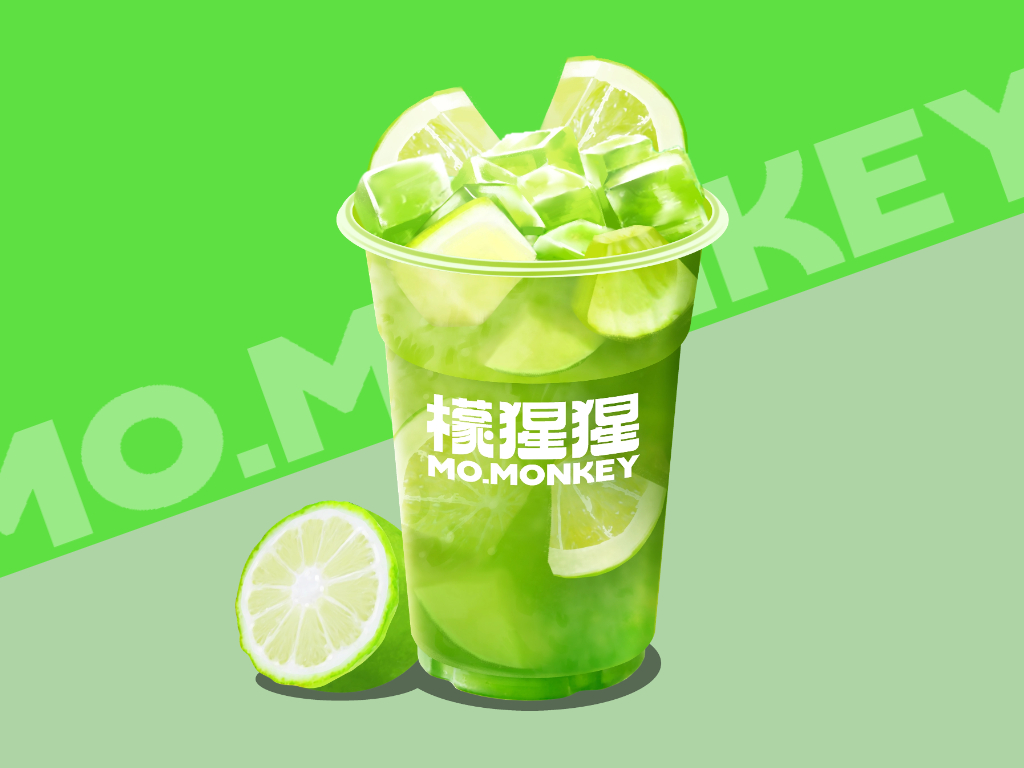 泰绿柠檬茶