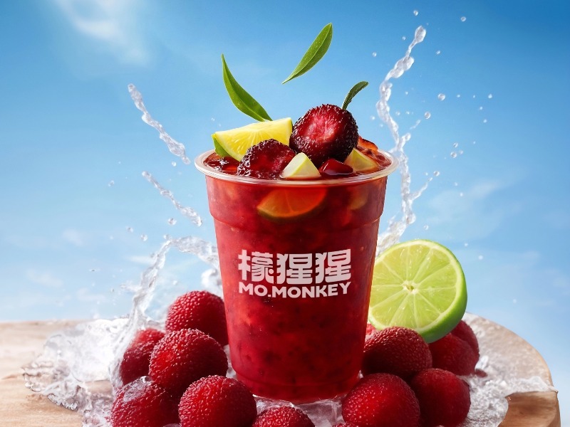 爆汁杨梅柠檬茶