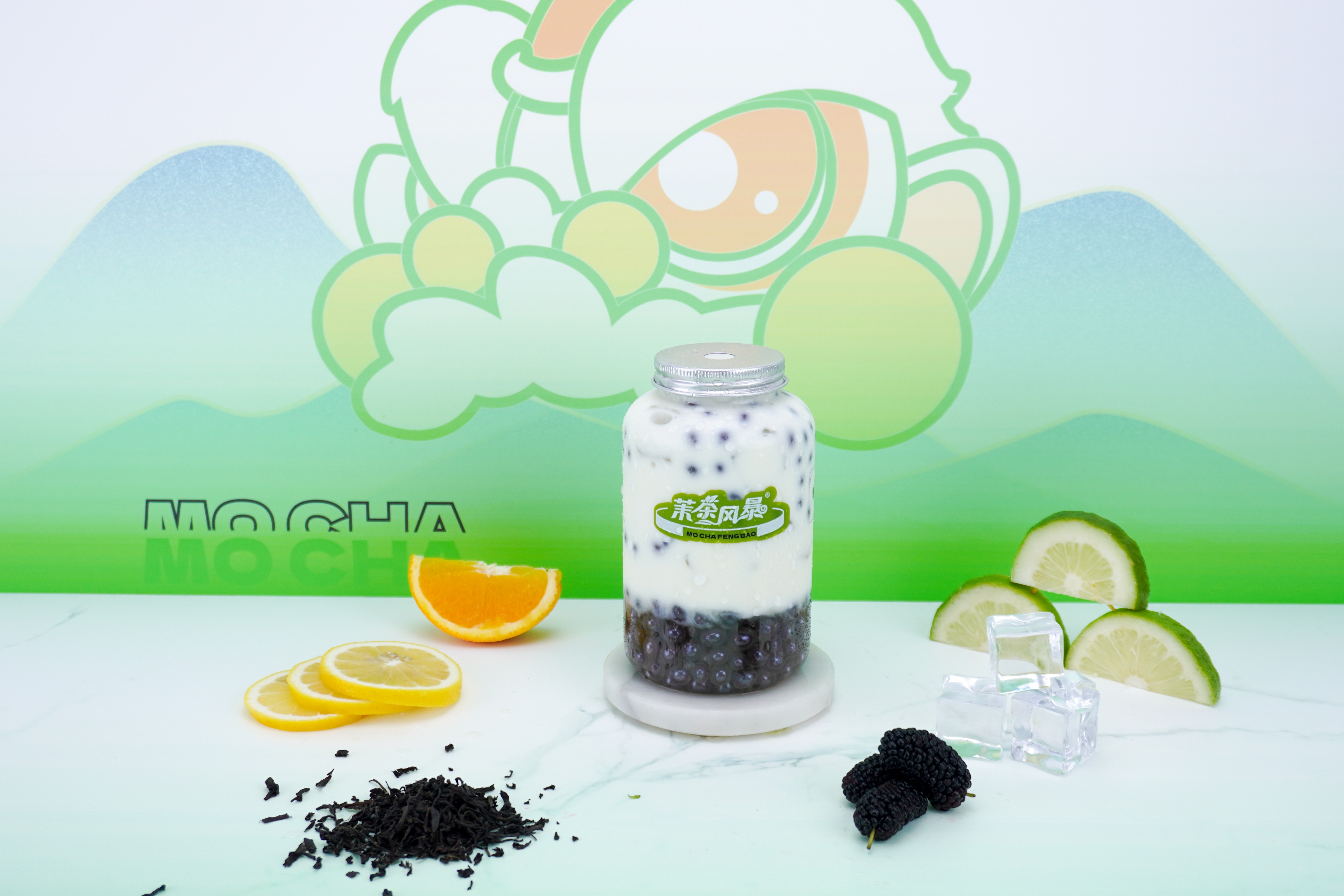 红豆爆珠鲜奶